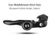 Self Lock Clip In Bike Pedals LOOK KEO Cleat MTB Road 700C Hybrid BMX - Rockbros Black V382-LOOKKEOPEDALSCLIPIN