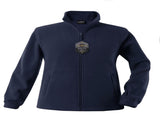 Womens Polar Fleece Full Zip Jumper Jacket Winter Warm in Navy Blue V563-PFFZW49-14