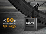Compact Digital Display Air Pump - 100 PSI, Portable Electric Inflator with Automatic Stop V888-ELOSUNG35738