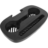 Black Plastic Cup Holder Tray for Chairs, Sturdy and Convenient Home Use 2Pcs V1369-AZ3-W-20855