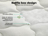 Giselle Bedding Pillowtop Mattress Topper 7.5cm Thick Bamboo Pad for Back Pain Relief Washable TOPPER-BAM75-D
