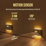 White Black Smart Sensor Night Light USB Charging Night Light Automatic Night Light Ambient V1347-124-BLA-80895