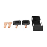 Barbecue Plate Portable NonStick Mini Cheese Grill Pan with Wooden Handle for Kitchen Use V1294-YM0901-3118210133311