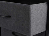 Levede Storage Cabinet Tower Chest Dark Grey CH1097-DG