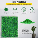 Artificial Boxwood Panels, 12 PCS 20"x20" Boxwood Hedge Panels, PE Artificial Grass Backdrop V952-AQFSYCGTYSW246OI9V0