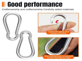 Karabiner Hook 50 pieces M6 Karabiner Hook Clip Spring Karabiner Hook Keychain For gym V1259-DP01-BO-39