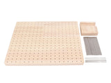 9.3in Rubber Wooden Crochet Blocking Board Crochet Accessories with 20pcs Steel Pins Stand for V1294-YM0706-3117230164611