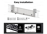 LockMaster Automatic Sliding Gate Opener Kit 10W Solar 4M 600KG GO-SLIDE-M01-SOLAR