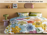 Bedding House Lotti Multi Cotton Floral Quilt Cover Set Queen V442-HIN-QUILTCS-LOTTI-MULTI-QS