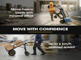 BAUMR-AG 40V Li-ion 260kg Electric Powered Hand Truck Trolley, 400W Brushless motor, Up to 6km/h, V219-MATPTLBM1M0A