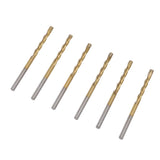 50PCS 1/8 Inch Drill Bits High Speed Steel Spiral Saw Bit Set for Wood and Plastic Cutting Gold V1294-YM0901-3114240123412