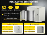 Steel Electrical Box 16'' x 12'' x 8'' Electrical Enclosure Box, Carbon Steel Hinged Junction Box, V952-DQXJSTCFS40X30X20V0