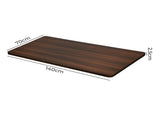 Levede Desktop For Motorised Adjustable Black 140X70CM Walnut DH1048-140-WA