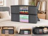 4 Pack 84L Moving Garment Organizer Bags Black Zipper, Convenient Combo For House Moving V1221-XM-LB1876-GM68