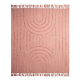 J Elliot Home Zen Luxury Fringe Throw 130 x 160cm Clay Pink V442-IDC-THROW-ZEN-CLAYPINK-RE