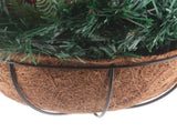 Artificial Christmas Hanging Basket Flocked with Mixeds and White LED Lights Outdoor V1294-YM0523-10320997