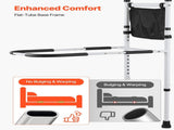 Bed Rail for Elderly, Bedside Assist Rails with Supporting Leg and PU Handrail, Adjustable Height V952-TBZCCBSTBZCBPSMCX001V0