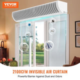1.5m Commercial Indoor Air Curtain Super Power 2 Speeds 3566m/h, UL Certified Wall Mounted Air V952-SSFMJGLS60YCNI4WQV3