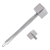 Meat Hammer Heavy Duty Steak Loose Tenderizer Hammer with NonSlip Stainless Steel Handle Kitchen V1294-YM0901-3118210156411