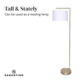 Sarantino 90-Degree Modern Arc Floor Lamp LMP-MLM-50430