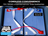 Auch FSH18 Floor Scrubber & Dryer, 490mm, Battery Powered, Walk Behind, Multi-purpose Commercial V219-SCBHNDACP18A