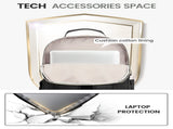 Stylish Laptop Backpack for Women Large Capacity 27L Computer Bag with 15.6 Inch Compartment, USB V1107-CS-XSBJBBBH