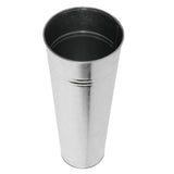 Vintage Silver Iron Vase - Elegant Centerpiece for Living Room and Office V1369-AZ3-W-17289