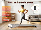 Everfit 3 in 1 Walking Pad Treadmill 20% Auto Incline Under Desk Treadmills for Home Gym With 40cm TMILL-400-AINC-WH