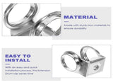 Sturdy Iron Drum Clamp for Reliable Drum Mounting Plated Silver 20Pcs V1369-AZ3-W-20118