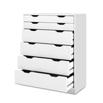 Artiss 6 Chest of Drawers - MYLA White FURNI-G-DT-4D2-WH-AB