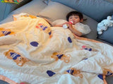 Summer Quilt Single Cartoon Child Cartoon Silk Feather Cotton Blanket Soft Lightweight Coverlet V1294-YM0716-3117220133411
