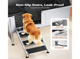 Stainless Steel Dog Washing Station, 127 cm Pet Grooming Tub w/ Stairs, PE Water Filter Board, V952-BXGCWYG50CSLNZPKYV0
