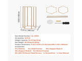 Wedding Flower Stand, 10PCS 60cm Column Flower Stand, Floral Stands with Acrylic Laminate, Hexagonal V952-HLHJLFT10J60YUXKY001V0