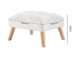 Levede Accent Ottoman Chair Footstool OT1021-WH