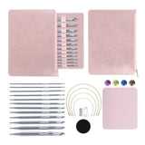 12Pcs Tunisian Crochet Hook with Cable 3.0mm-10mm Interchangeable Tunisian Knitting Needle for V1370-AZ4-12644