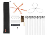 Chimney Sweep Kit, 12m Maximum Extendable Length Chimney, Chimney Cleaner Sweeper with Dual V952-SSTYCQSTJ39YVALXR001V0
