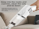 White Cordless Handheld Vacuum Cleaner with Extension Wand - Wireless Home, Car and Pet Hair Vacuum, V888-ELOSUNG53367