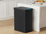 Devanti Rubbish Bin 70L Automatic Sensor Kitchen Bin, Slim Smart Garbage Can Touchless Rectangular SB-E-70L-BK