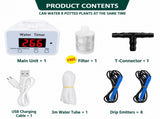 Smart Automatic Plant Watering Irrigation System with Timer, Rechargeable Battery, Dual Spray & V1341-ZY-3XCV6R4H-WATERFOR8PLANTS