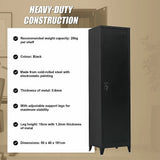 Single-Door Metal Tall Cabinet Shelf Storage for Home Office Gym V63-844461
