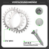 premium stainless steel spikes for Worx S/m model, 2 x stainless steel screw spikes Traction V1237-ZY-203-0485