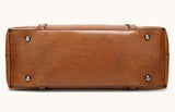 Elegant PU Leather Tote Bag with Detachable Strap - Coffee V888-ELOSUNG15332