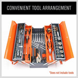 5-Tray Steel Cantilever Tool Storage Box Portable Parts Organiser Carry Holder V465-62211