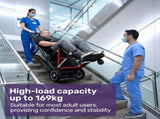 EQUIPMED Electric Stair Climbing Wheelchair, 169kg Load Capacity, 46 Steps/min, Aluminium Alloy, V219-HWCSCWEQ5BKA