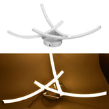 18W 105LED Ceiling Light Arc Ceiling Lamp for Living Room Bedroom Decor AC85265V Warm Light V1294-YM0714-3119210160911