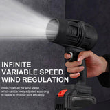 Cordless Blower Portable Handheld Electric Brushless Turbo Jet Fan w/2 Batteries V201-FUN0048BL8AU