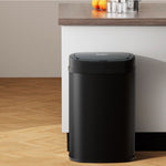 Devanti 50L Sensor Bin Motion Rubbish Automatic Black SB-D-50-BK