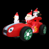 Santaco Christmas Inflatable 2.4M Santa Racing Sleigh INFL1052