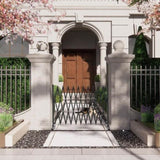 Retractable Aluminium Garden Gate Pet Fence Durable Indoor Outdoor V178-66922