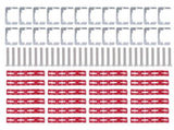 24PCS Metal Wall Plate Spacers 96PCS Electric Receptacle Box Outlet Spacers Set with Stainless Steel V1294-YM0901-3114240100211